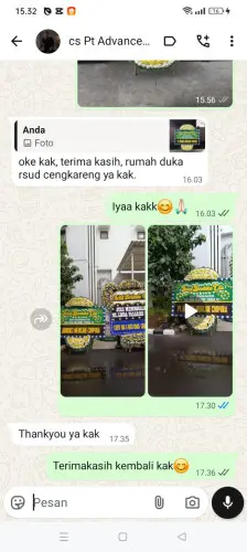 Testimonial Papan Bunga Pernikahan jayapura kota