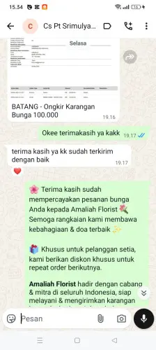 Testimonial Papan Bunga jayapura kota