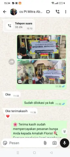 Testimonial Papan Bunga jayapura kota