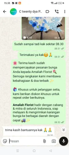 Testimonial Standing Flower jayapura kota